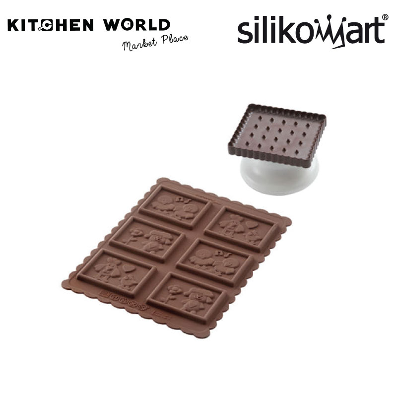 Ckc13 Cookie Country - Silicone Mould 65X55 H 5 Mm Brown