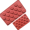 Mini Waffel Round - Silicone Mould N. ?40 H 10,5 Mm