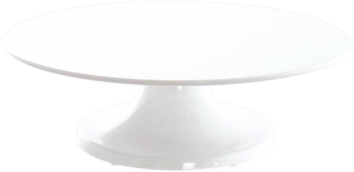 Cake Stands, melamine, white turnable, d 320 mm