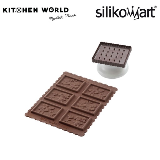 [22.173.77.0165] Ckc13 Cookie Country - Silicone Mould 65X55 H 5 Mm Brown