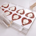 Gel03 Heart-Ic- Set 2 Silicone Mould 91X85 H 23 Mm
