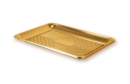 صحن ذهبي مستطيل كبير