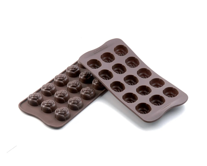 Scg13 Rose - Silicone Mould ?28 H 18 Mm