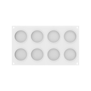 LEVEL UP 35 - SILICONE MOULD N.8 ø64 H 11 MM + CUTTER White