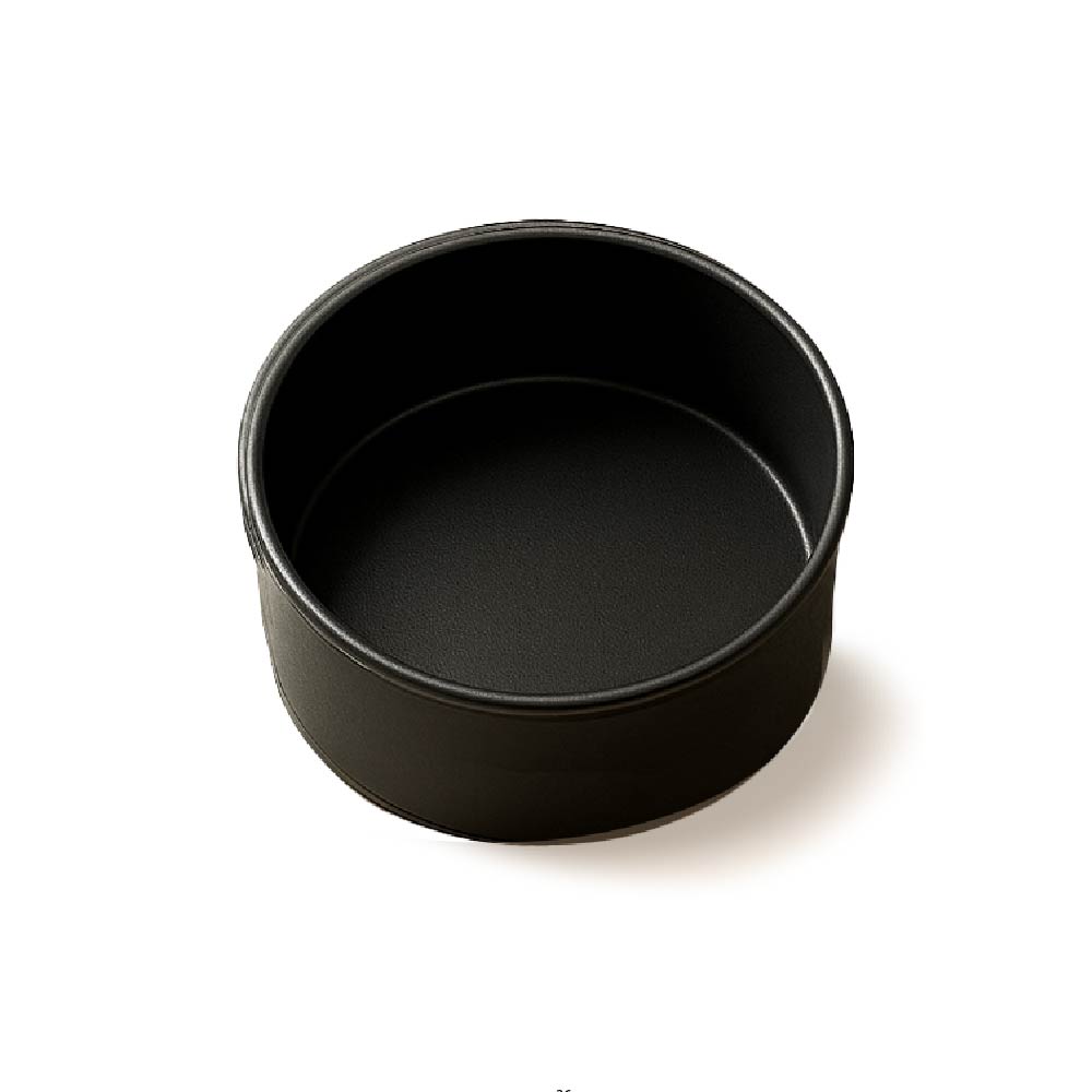 Round Cake Mold 200*80, 1.2Mm Al.Alloy, Hard Anodized (Black)