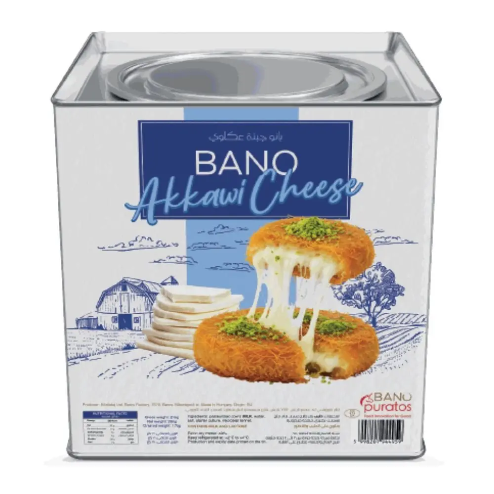Bano Akkawi Cheese in Tins 17 KG