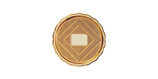 [017008280] صحن ذهبي مدور وسط