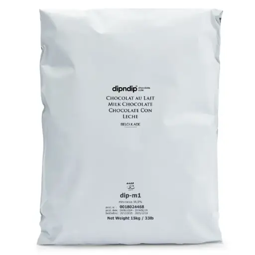[4003938] "DIP-M1 DROPS 15KG BL BAG AP ARA Belcolade Milk Chocolate DIP-M1 DROPS 15kg"