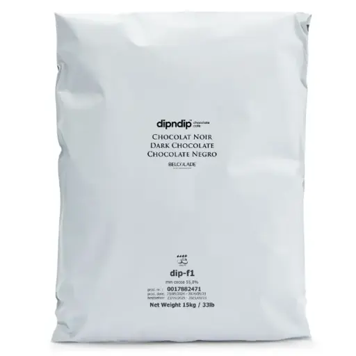 [4004134] "DIP-F1 DROPS 15KG BL BAG AP ARA Belcolade Dark Chocolate DIP-F1 DROPS 15kg"