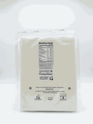 [FS0811-T-W] 1/4 Frosting Sheets 8x10.5 A4 (NO E171)