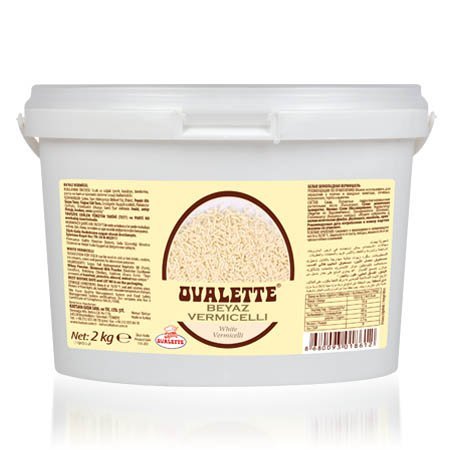 [110-203] Ovalette White Compound Vermicelli