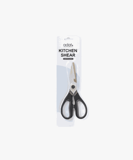 [PS-2202-195TD-BK/DGY-BP-AD] 7.75" Kitchen Shear, Softgrip & Detachable, BK/DGY