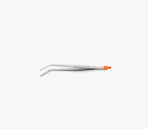 [SS-FC72-210FS-BP-AD] 8.25" Food Tweezer, Offset, S/S