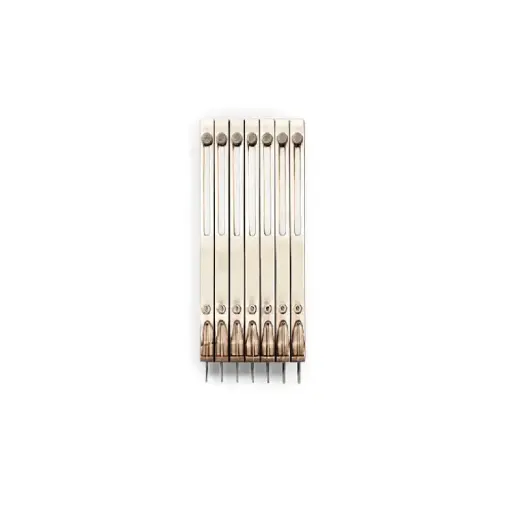 [ADD-7W-P-TG-BP-NN] Expandable Dough Cutter, 7 Wheels, Plain, Thick Guage 